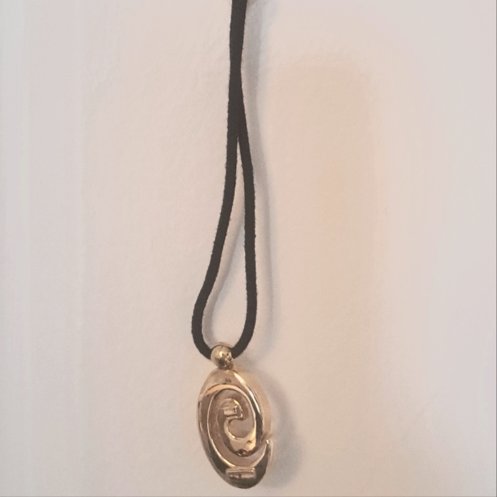 14k Caramella Electroform Pendant Necklace